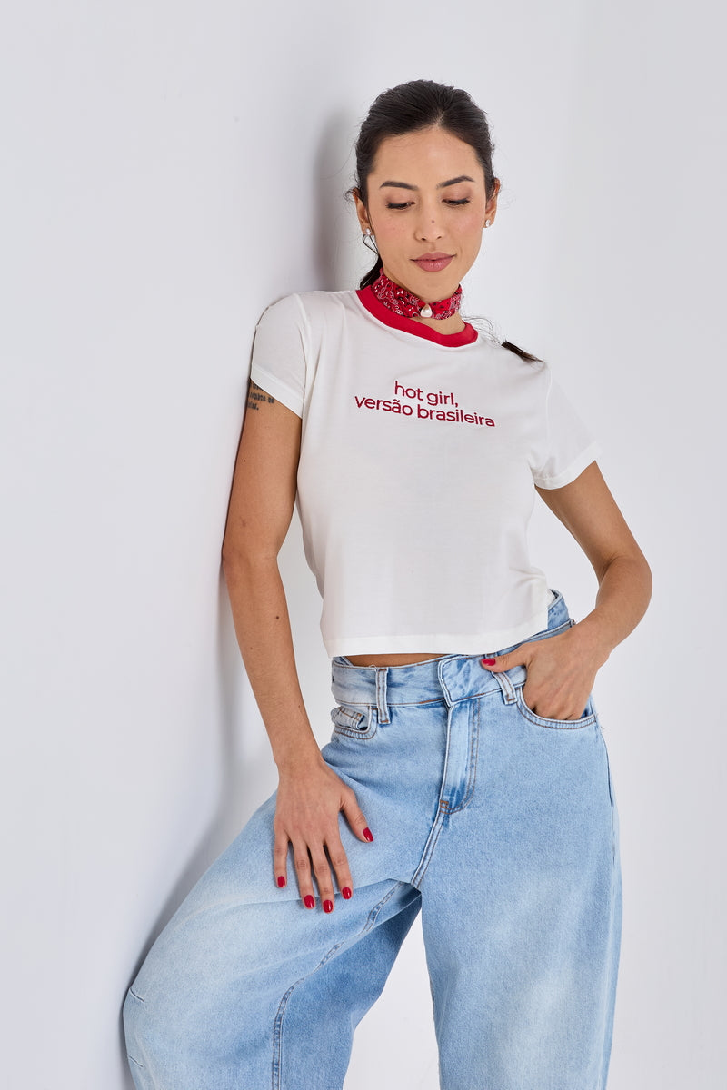 baby tee hot girl, versão brasileira